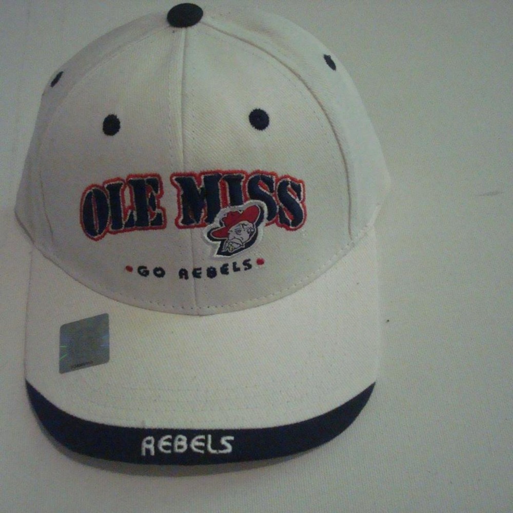 OLE MISS REBELS COL REB YOUTH‎ KIDS HAT CAP VINTAGE 00S Y2K M4